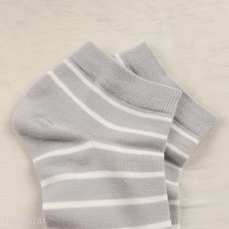 China factory breathable cotton women socks casual striped pattern socks