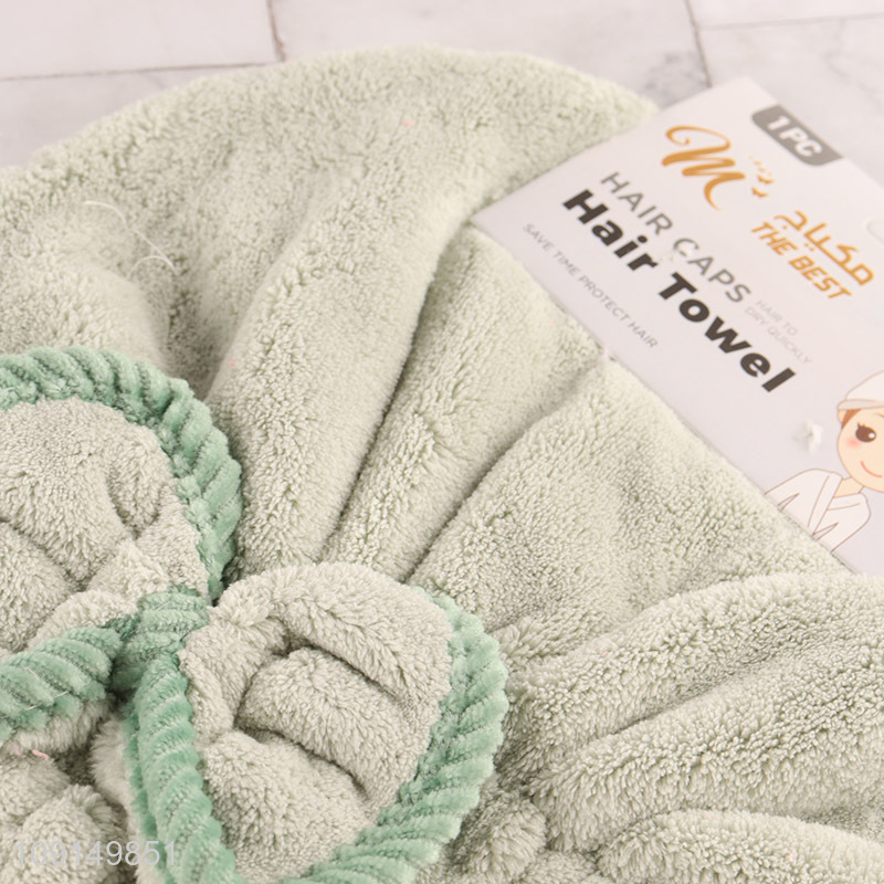 Factory Price Hair Towel Wrap Ultra Absorbent Coral Fleece Hair Towel
