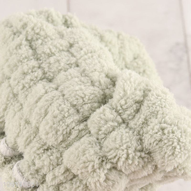 Factory Price Hair Towel Wrap Ultra Absorbent Coral Fleece Hair Towel