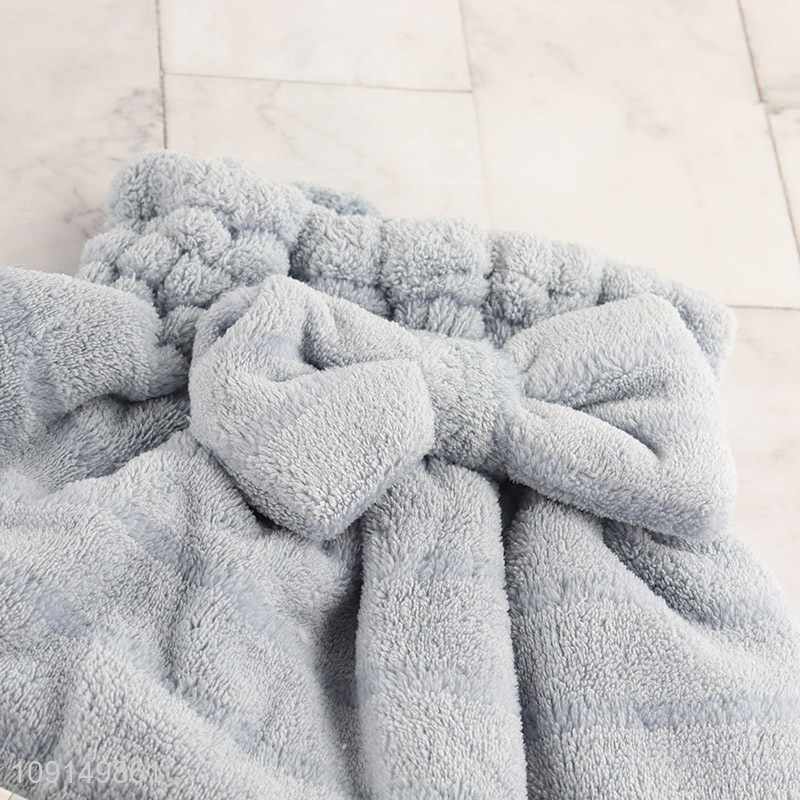 New Arrival Super Absorbent Coral Fleece Hair Towel Wrap for Women