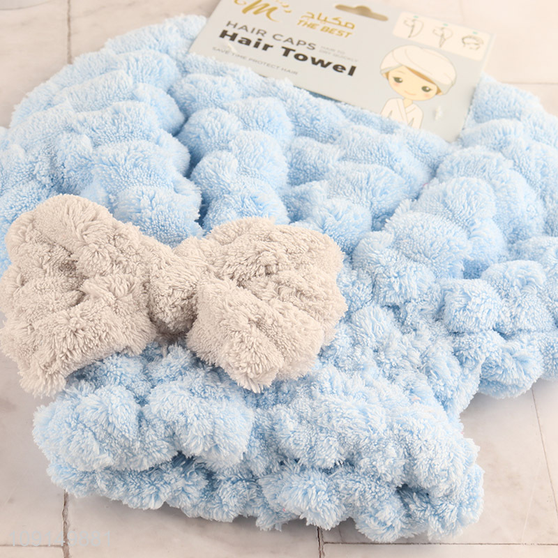 New Product Coral Fleece Hair Towel Wrap for Women All Hair Types