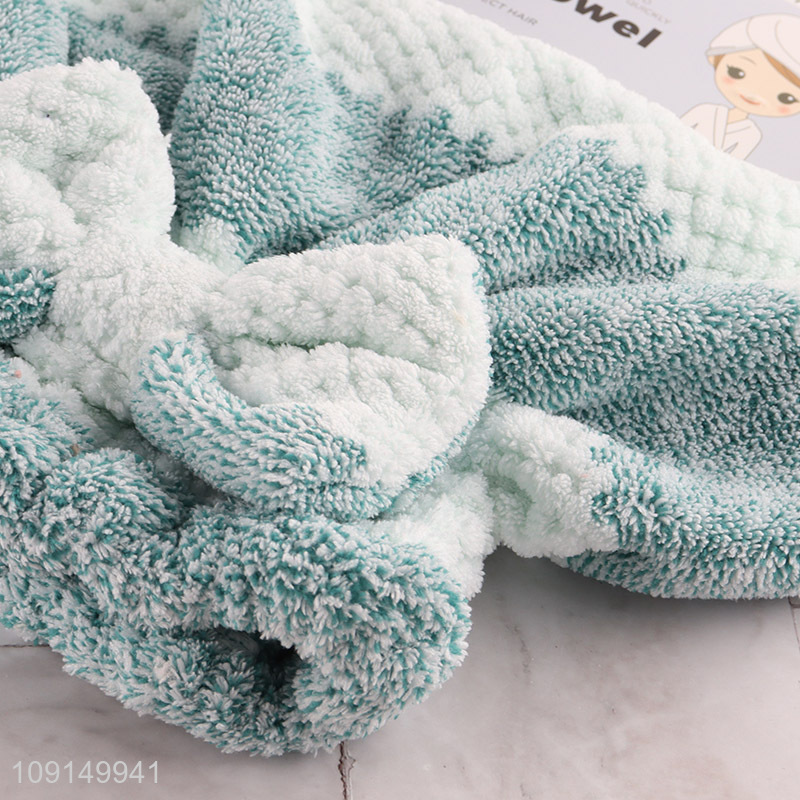 Popular Product Ultra Absorbent Hair Towel Wrap Coral Fleece Hair Towel