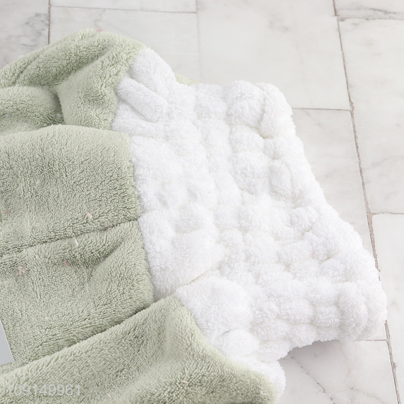 New Arrival Coral Fleece Fast Drying Ultra Absorbent Hair Towel Wrap