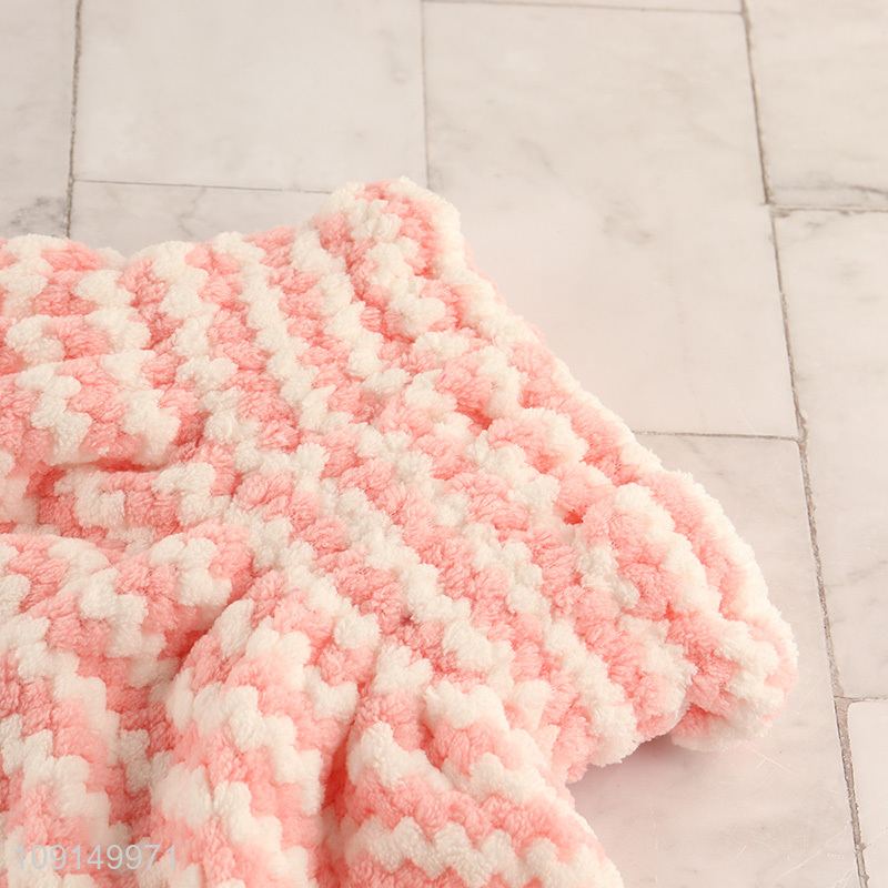 High Quality Super Absorbent Hair Towel Coral Fleece Hair Towel Wrap