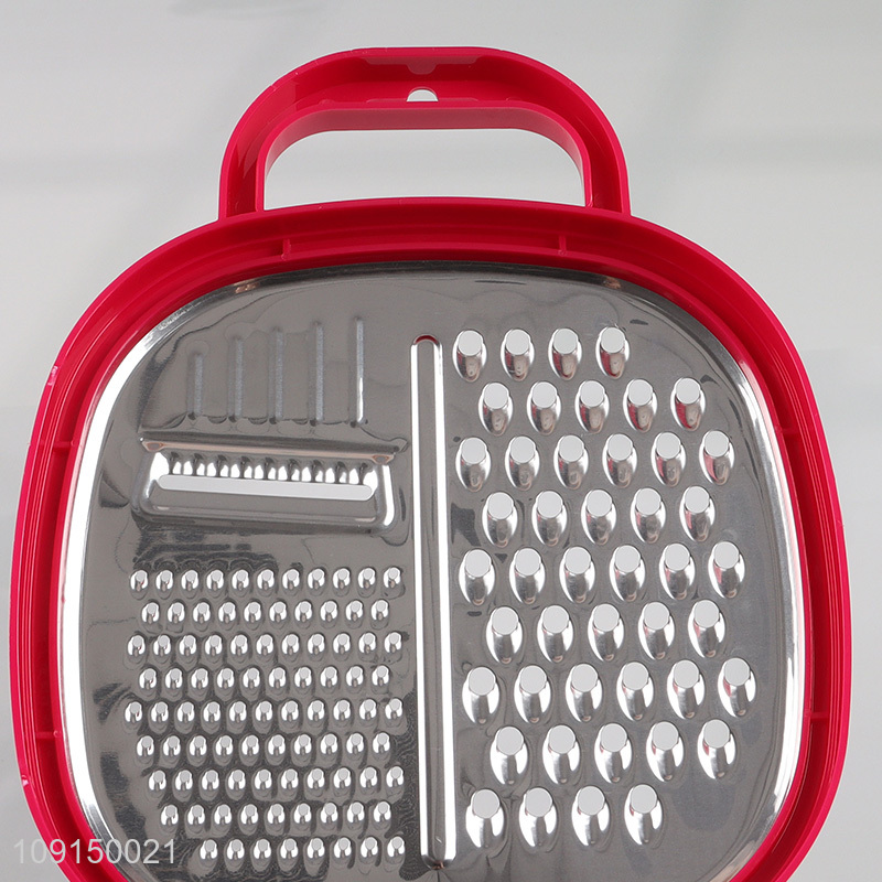 China products stainless steel kitchen gadget vegetable grater with handle