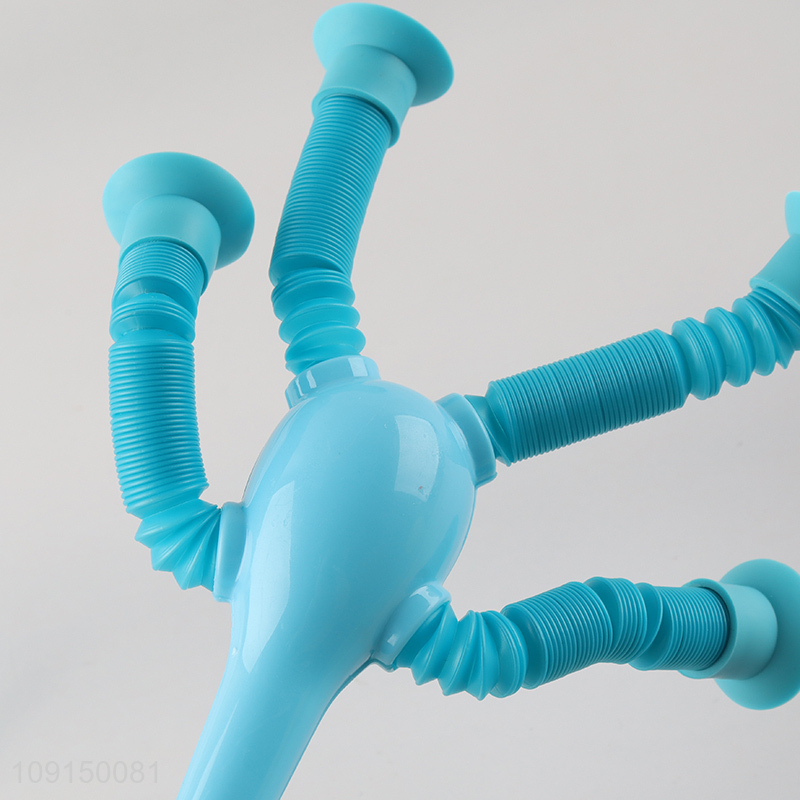 Hot Sale LED Light Telescopic Pop Tube Giraffe Suction Cup Giraffe Toy