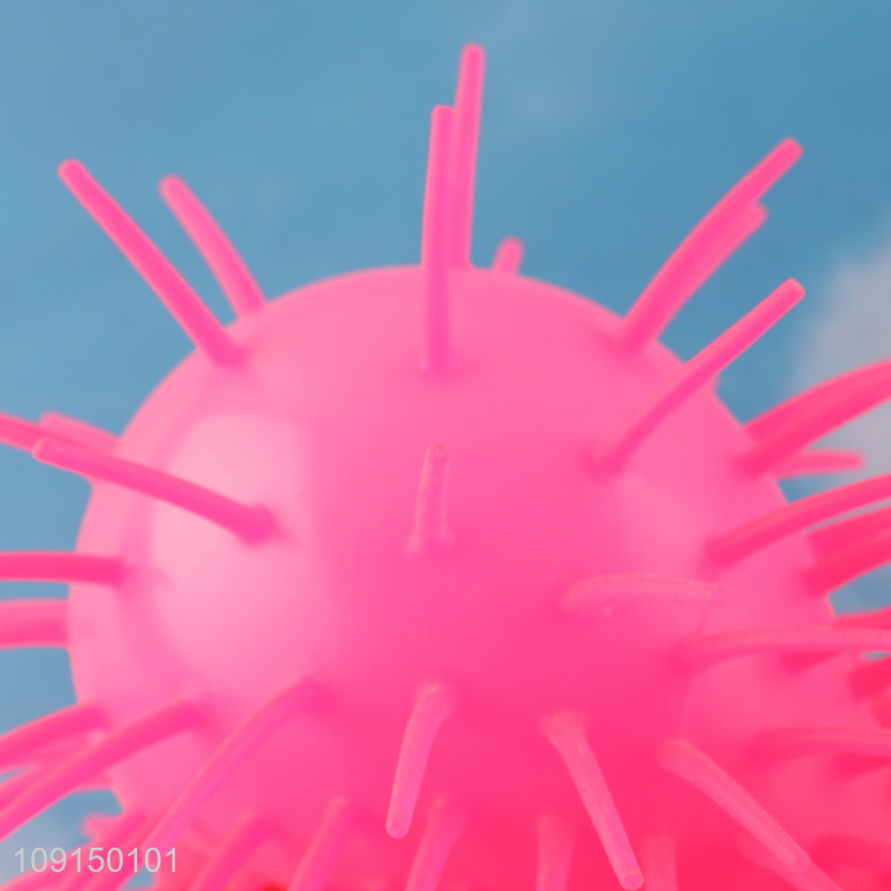 Wholesale LED Light Up Puffer Ball Glow in Dark Bouncy Ball Fidget Toy