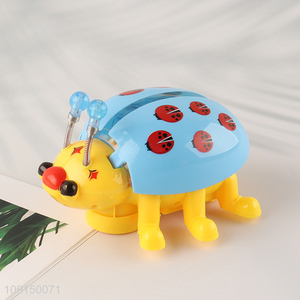 Wholesale Led Light Electric Ladybug Toy Electric Music Toy for Kids