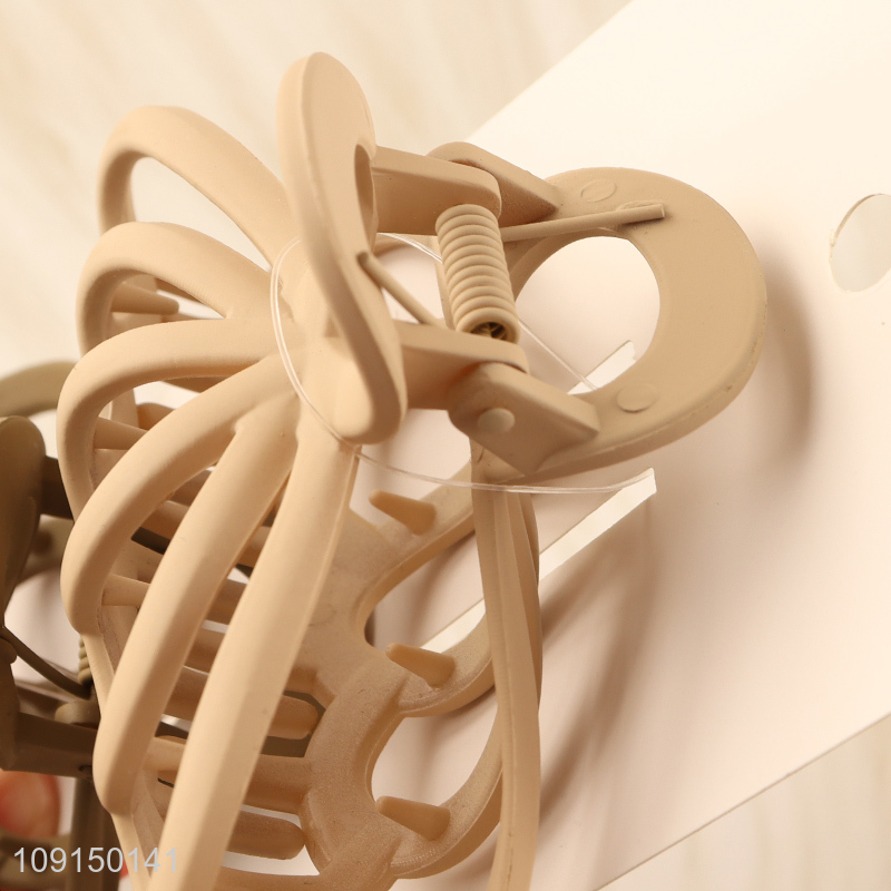 Good Quality 2PCS Non-Slip Plastic Hair Claw Clips for All Type Hair