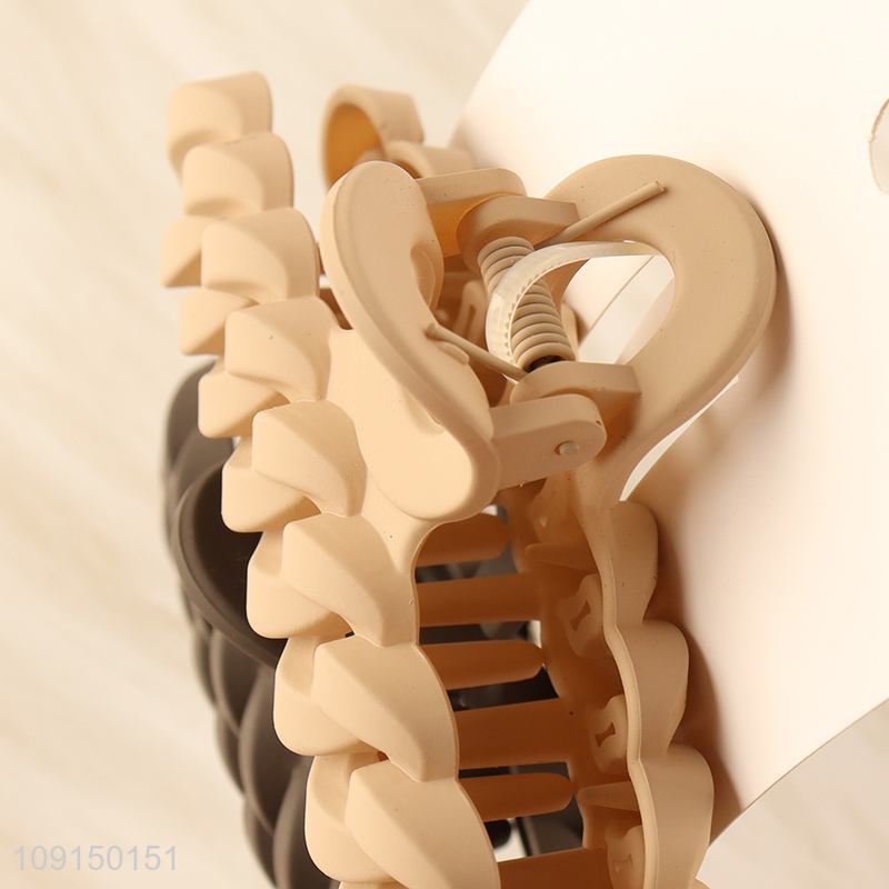 China Wholesale 2PCS Platic Hair Claw Clips Fashion Hair Accessories