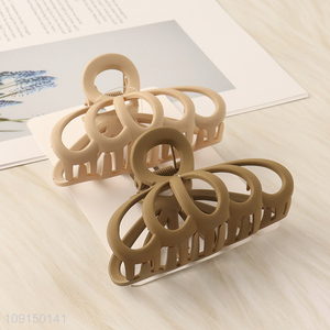 Good Quality 2PCS Non-Slip Plastic Hair Claw Clips for All Type Hair