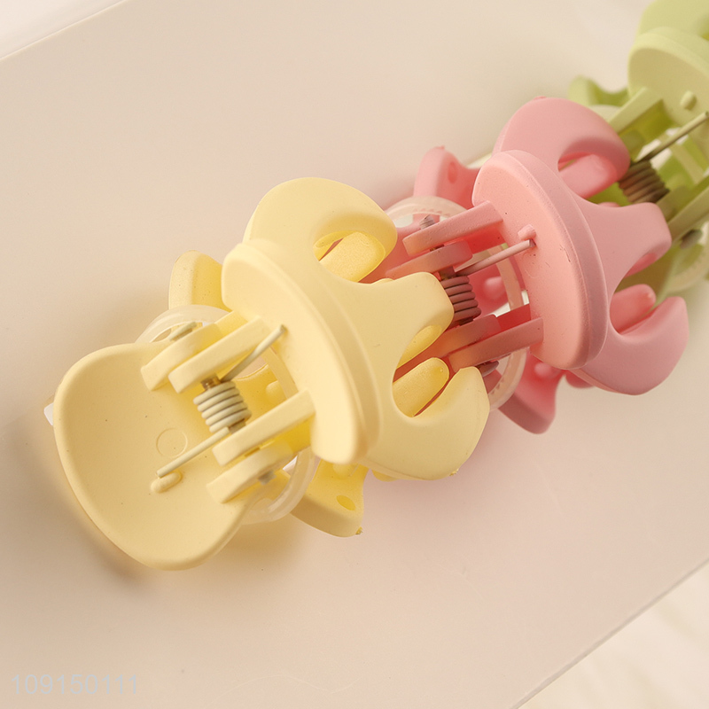 Factory Wholesale 3PCS Non-Slip Plastic Hair Claw Clips for Women Girls