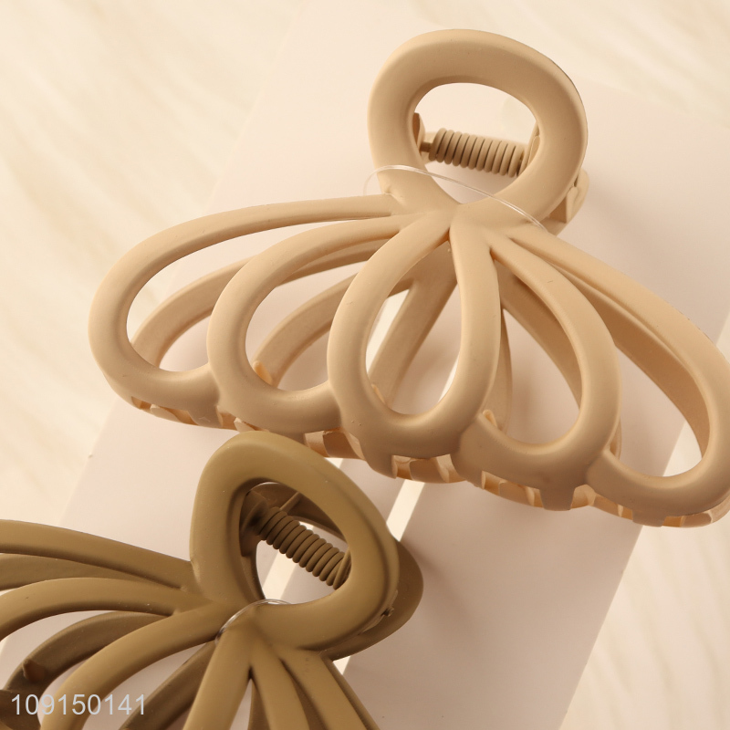 Good Quality 2PCS Non-Slip Plastic Hair Claw Clips for All Type Hair