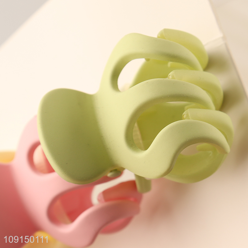 Factory Wholesale 3PCS Non-Slip Plastic Hair Claw Clips for Women Girls