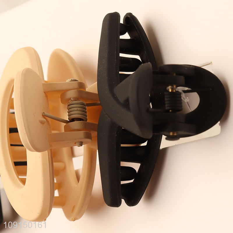 New Product 3PCS Plastic Hair Claw Clips Non-Slip Hair Clamps for Women