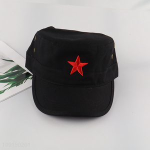 New Arrival Cotton Military Army Cap Flat Top Baseball Hat for Men