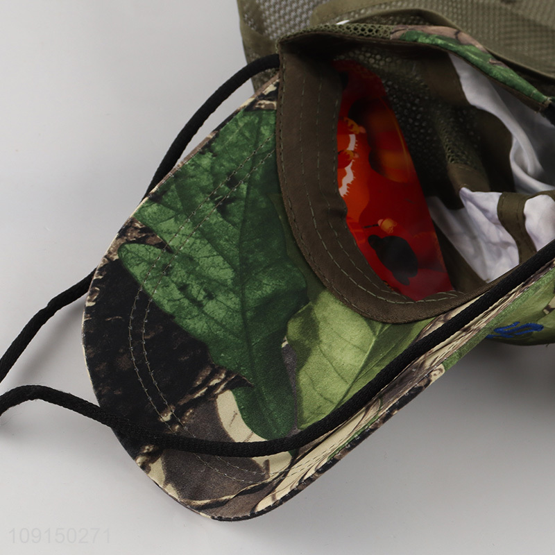 High Quality Camouflage Sun Hat Breathable Mesh Fishing Hat for Men