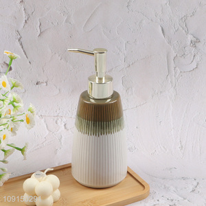 China factory ceramic liquid soap dispenser home hotel bathroom accessories