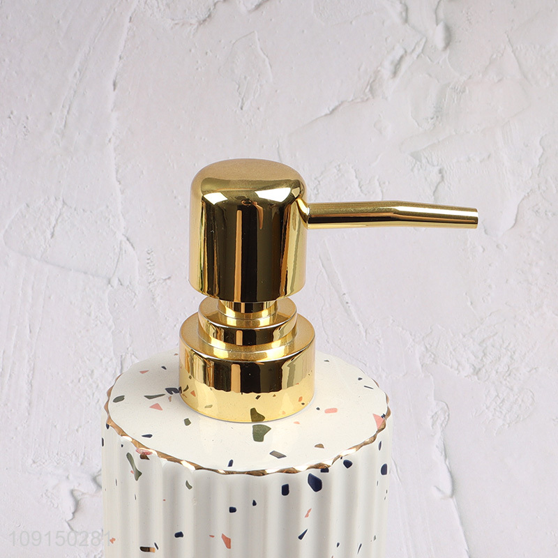 China products bathroom accessories ceramic liquid soap dispenser for sale