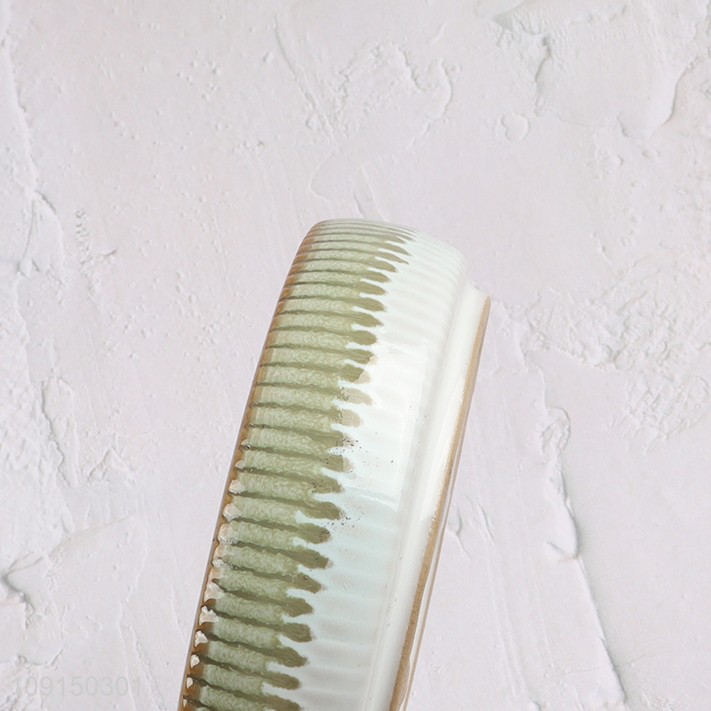 Hot selling round ceramic home hotel bathroom accessories soap holder wholesale