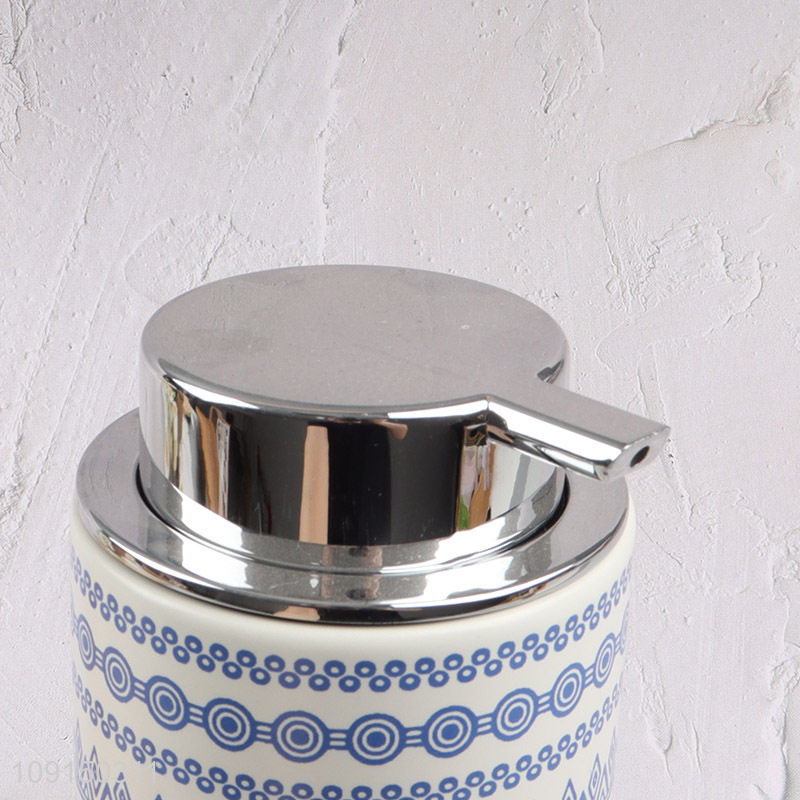 Most popular ceramic hand pressure liquid soap dispenser for bathroom
