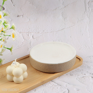 China supplier round ceramic bathroom accessories soap holder for sale