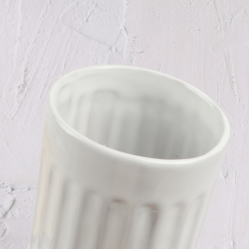 Low price ceramic home hotel mouthwash cup toothbrush cup for sale