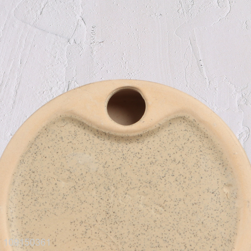 China supplier round ceramic bathroom accessories soap holder for sale