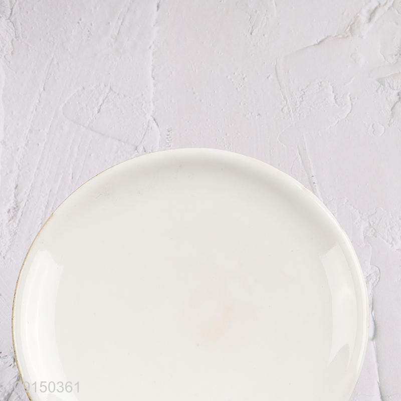 China supplier round ceramic bathroom accessories soap holder for sale