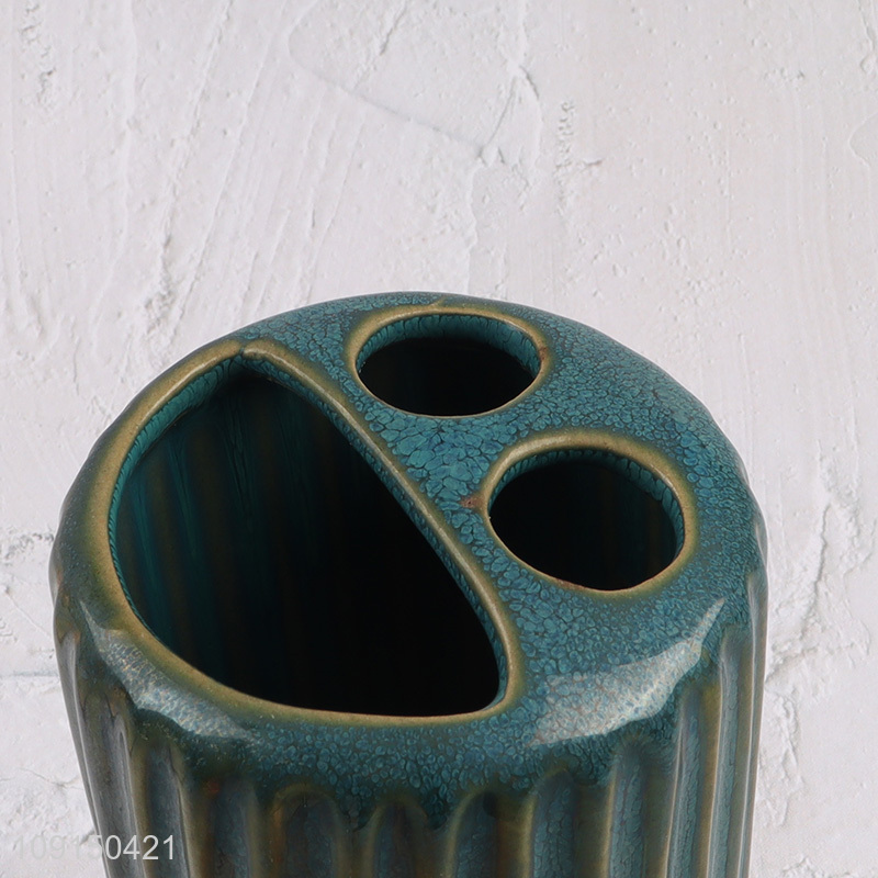 New arrival ceramic bathroom accessories toothbrush holder toothpaste holder