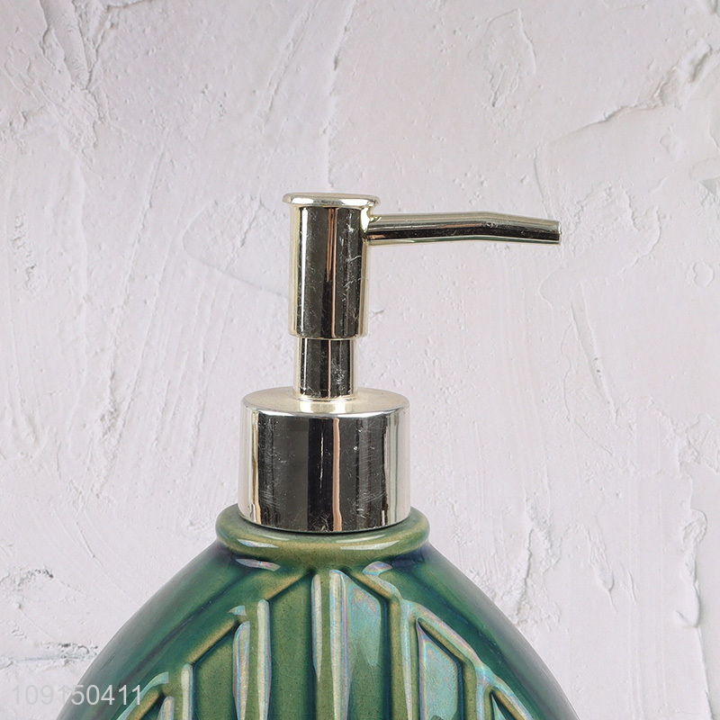 Yiwu market home hotel ceramic liquid soap dispenser for bathroom accessories