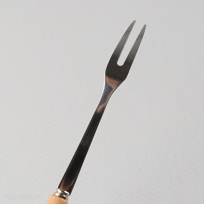 Factory Supply Wooden Handle Stainless Steel Table Forks Dinner Forks