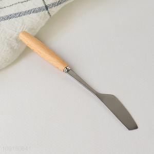 Online Wholesale Durable Stainless Steel Cream Knife with Wooden Handle