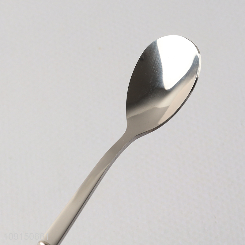 High Quality Durable Stainless Steel Dinner Spoons Metal Dessert Spoons