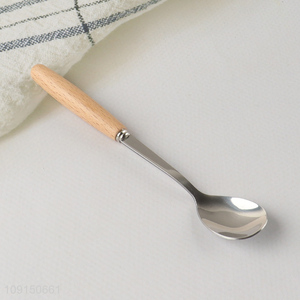 High Quality Durable Stainless Steel Dinner Spoons Metal Dessert Spoons