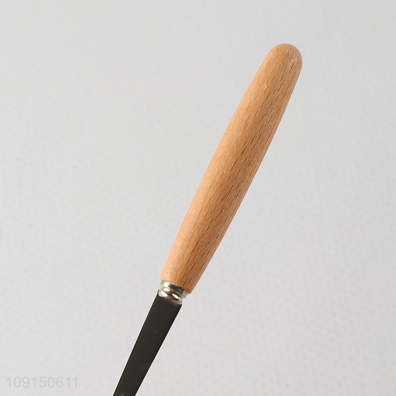 Wholesale Stainless Steel Dinner Forks Salad Forks with Wooden Handle