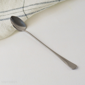 New Product Stainless Steel Tea Spoons Metal Long Spoons for Stirring