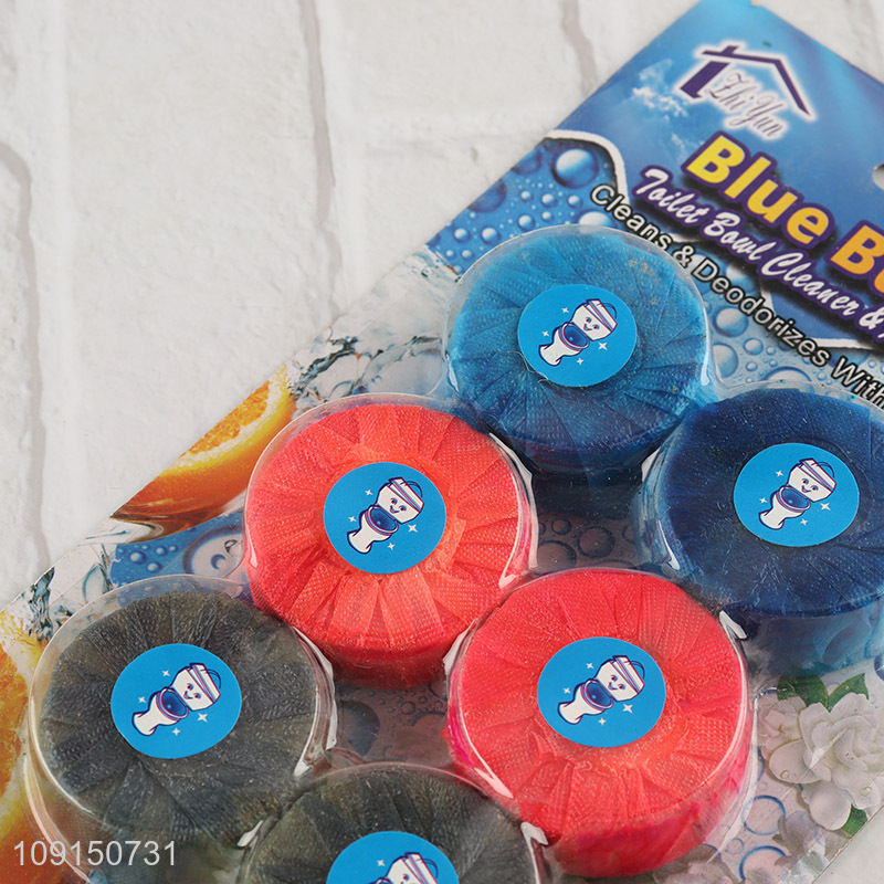 New Arrival 6PCS Automatic Toilet Bowl Cleaner Tablets for Deodorizing & Descaling