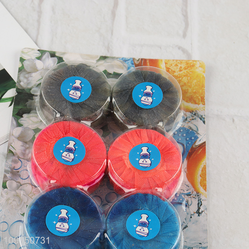 New Arrival 6PCS Automatic Toilet Bowl Cleaner Tablets for Deodorizing & Descaling