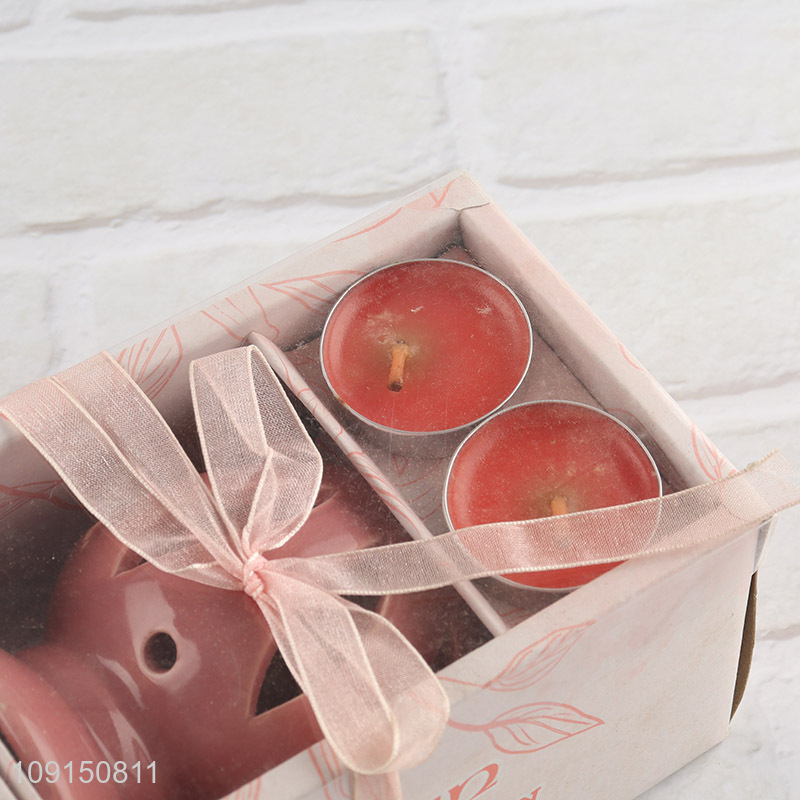 New Arrival Ceramic Wax Melt Burner Essential Oil Burner Set Housewarming Gift