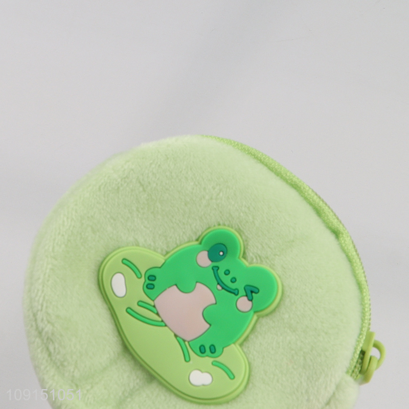 New product frog portable plush children coin purse key bag for sale