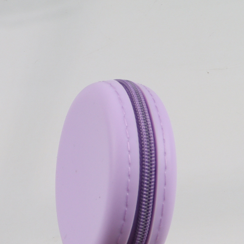 Most popular portable round silicone mini coin purse key bag