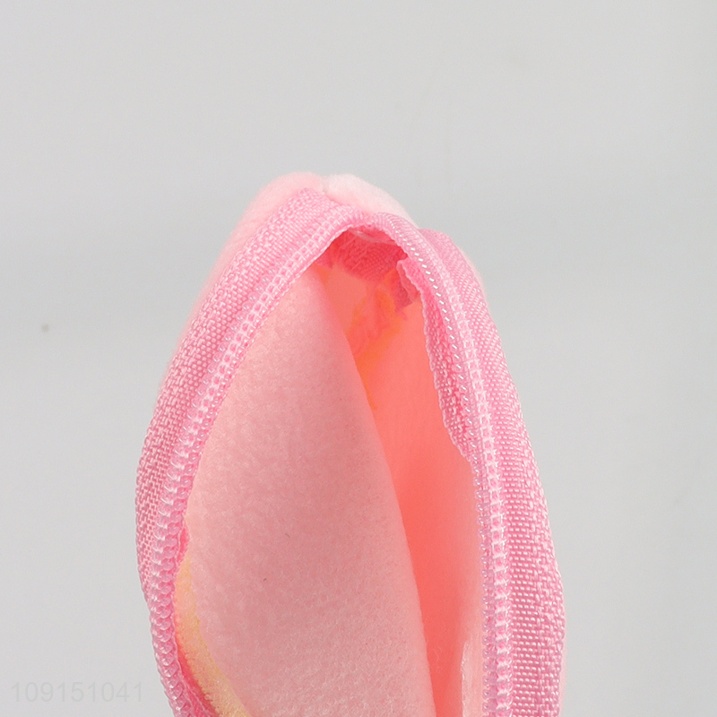 Top products round portable strawberry rabbit coin purse key bag