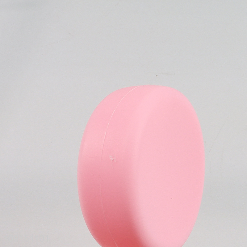 Yiwu market pink rabbit silicone round coin purse key bag for sale