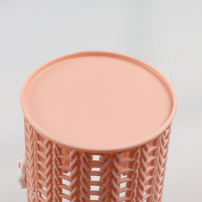 Best selling pink rabbit cute school office desktop organizer pen holder