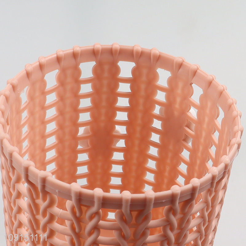 Good selling hollow cute desktop organizer students pen holder