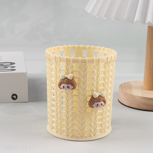 Hot products girls students school desktop organizer pen holder
