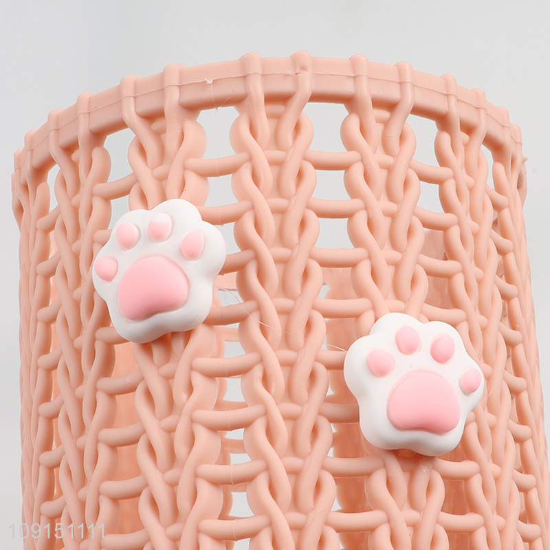 Good selling hollow cute desktop organizer students pen holder