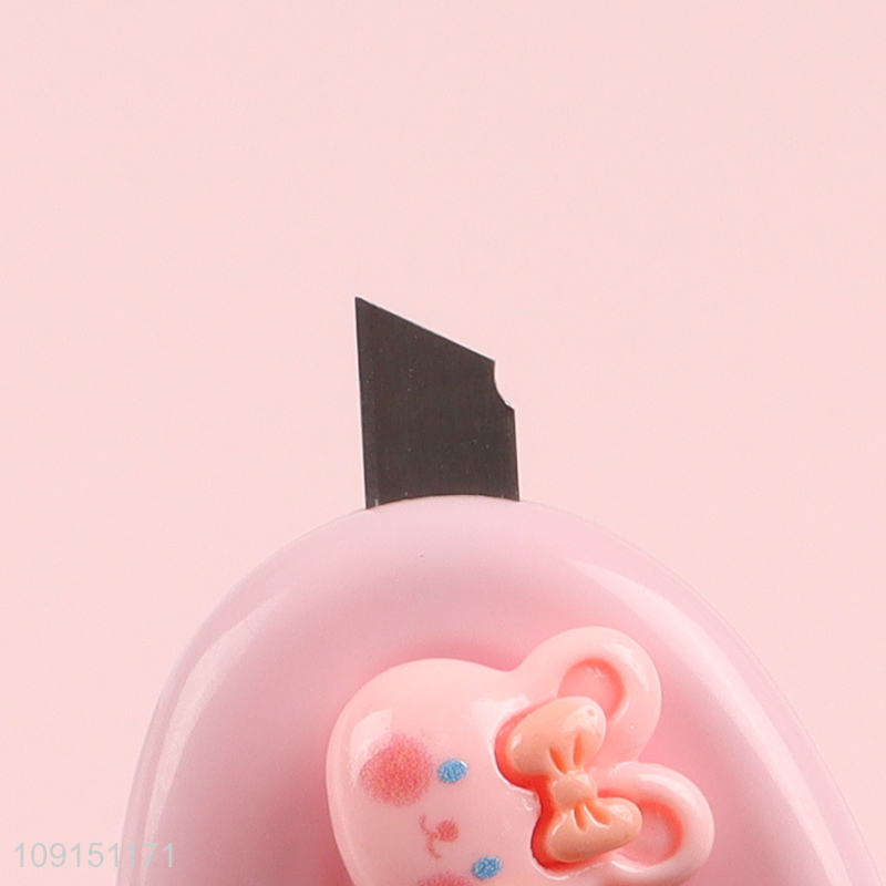 High quality pink rabbit utility knife mini art knife for school students