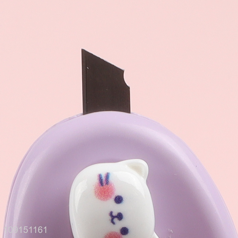 Factory supply cartoon cat portable utility knife mini art knife